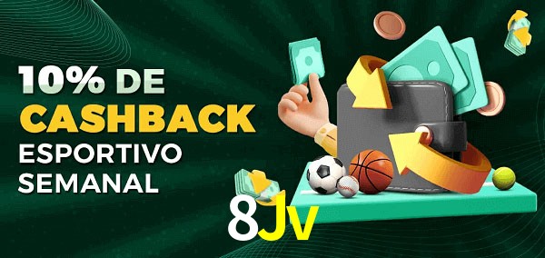 10% de bônus de cashback na 8Jv